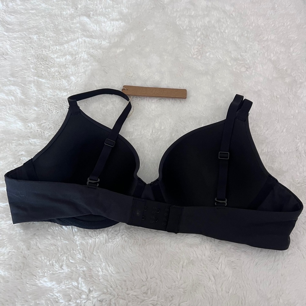 SKIMS Womens Fits Everybody T-Shirt Bra Onyx Black Underwire BR-UWR-2294 36A NWT - Picture 5 of 10